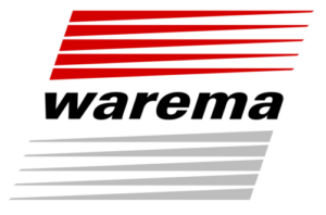Logo von Warema in Wort und Farbe