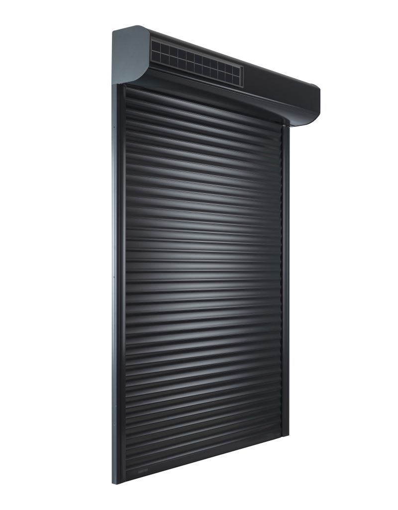 Produkt Solar-Rollladen Mono von Bubendorff in antrazit mit geschlossenen Lamellen